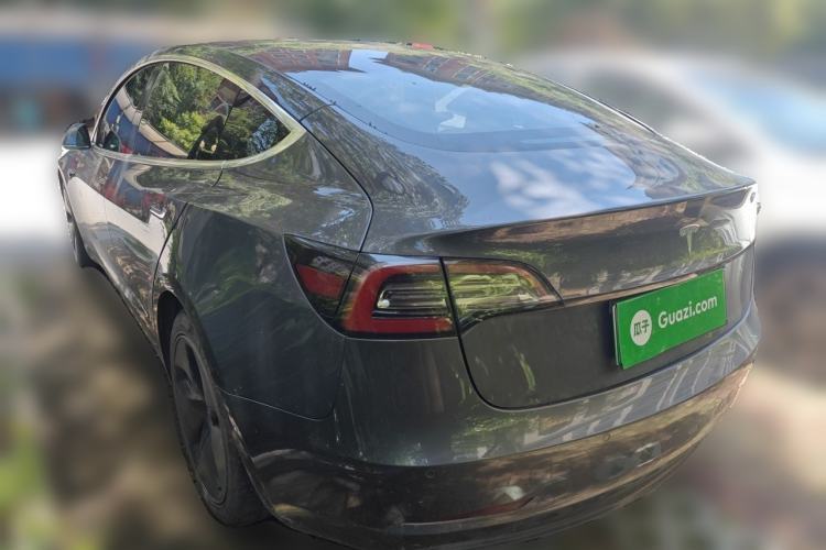 Used Tesla Model 3 2019 Long-Range Rear-Wheel-Drive Version Rear Left 45 Deg