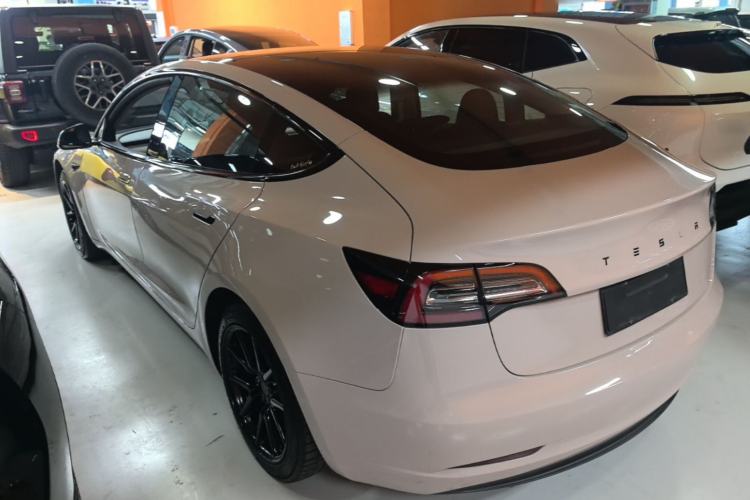 Used Tesla Model 3 2019 Long-Range Rear-Wheel-Drive Version Rear Left 45 Deg
