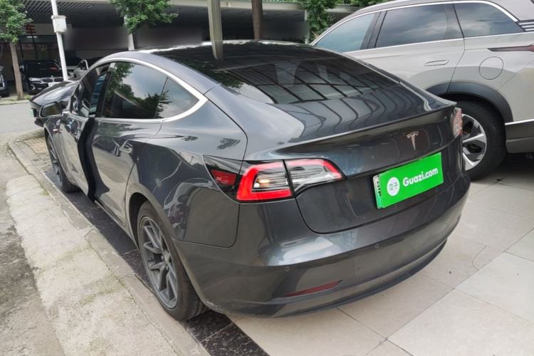 Used Tesla Model 3 2019 Long-Range Rear-Wheel-Drive Version Rear Left 45 Deg