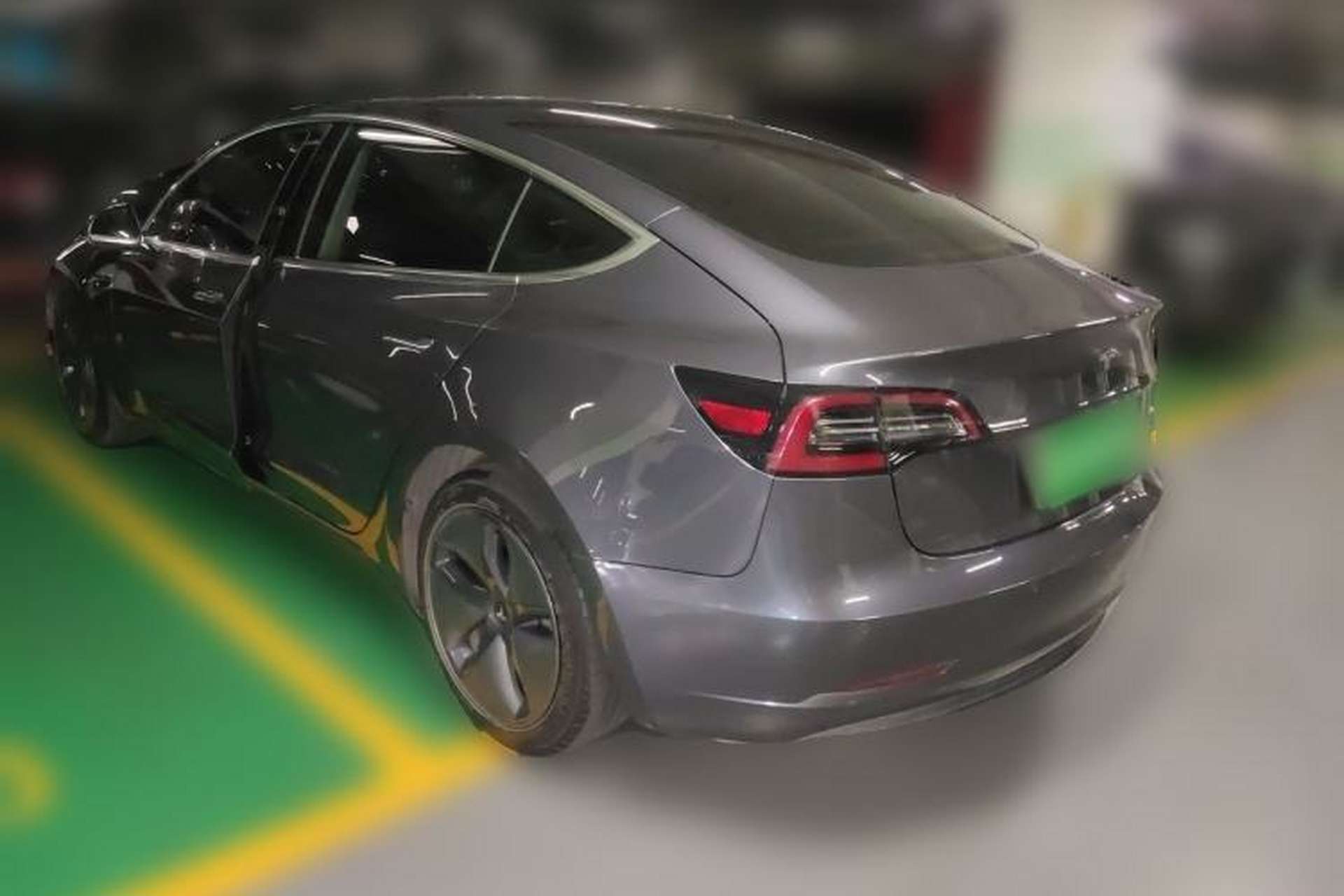 Used Tesla Model 3 2019 Standard Range Rear-Drive Upgraded Version Rear Left 45 Deg