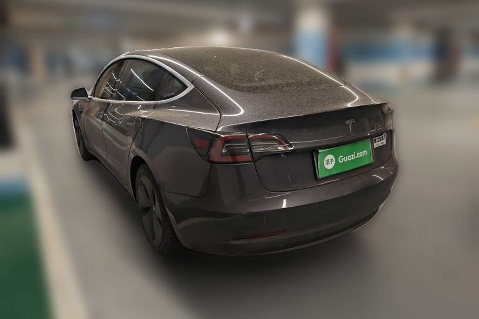 Used Tesla Model 3 2019 Long-Range Rear-Wheel-Drive Version Rear Left 45 Deg