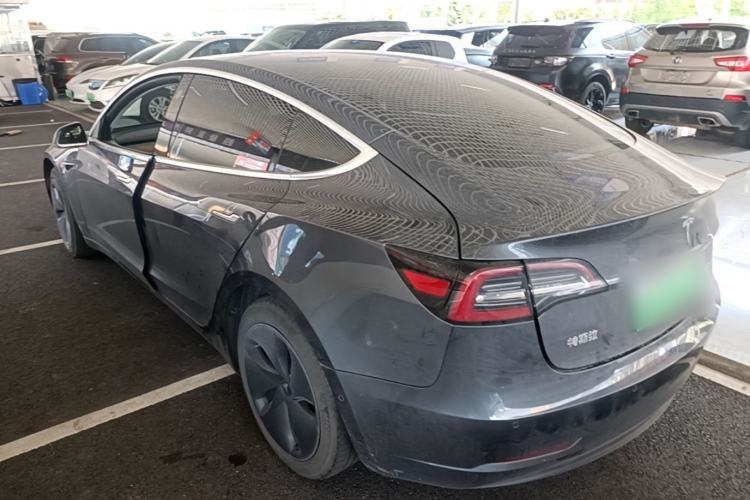 Used Tesla Model 3 2019 Standard Range Rear-Drive Upgraded Version Rear Left 45 Deg