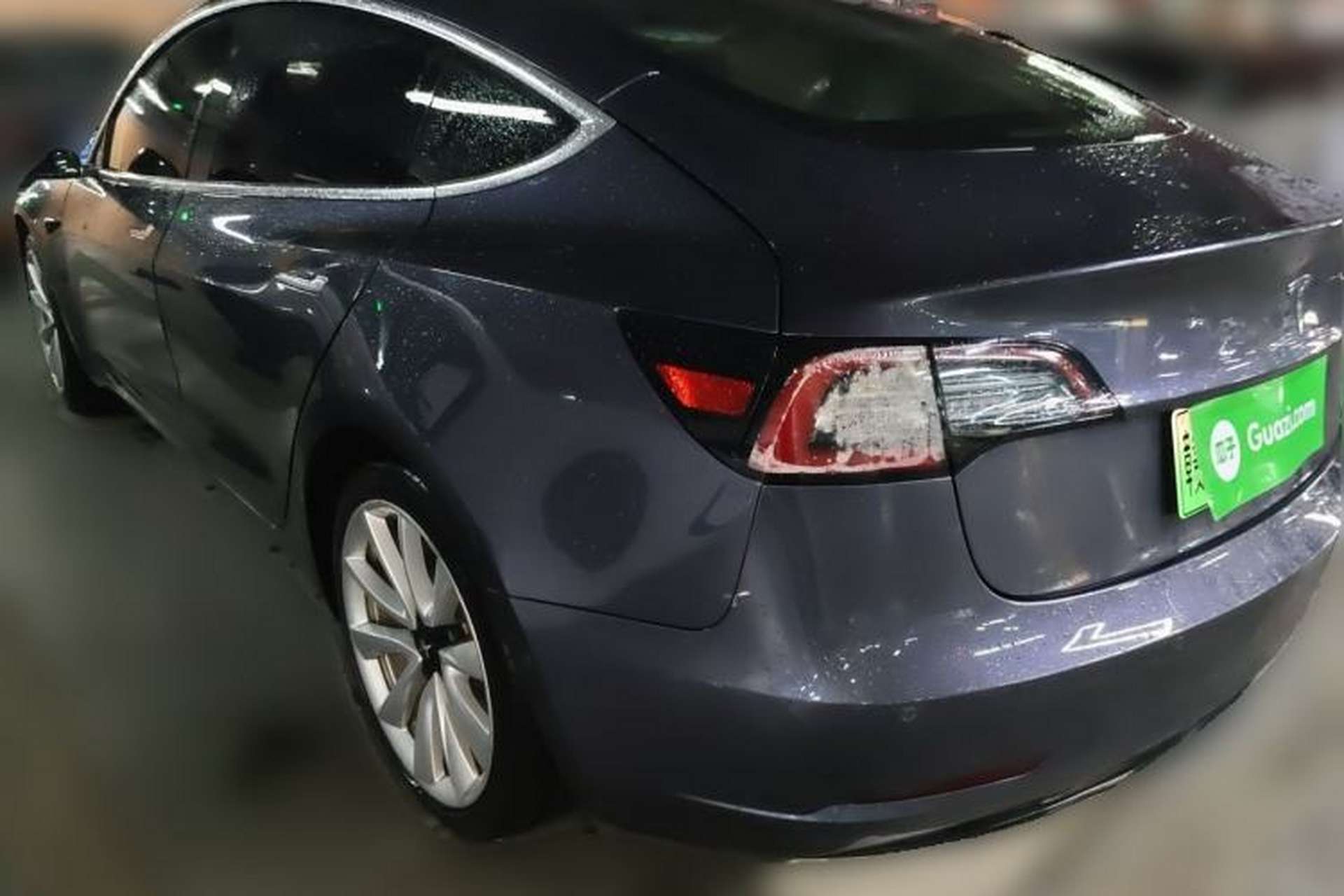 Used Tesla Model 3 2019 Long-Range Rear-Wheel-Drive Version Rear Left 45 Deg
