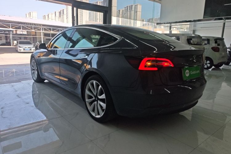 Used Tesla Model 3 2019 Long-Range All-Wheel-Drive Version Rear Left 45 Deg