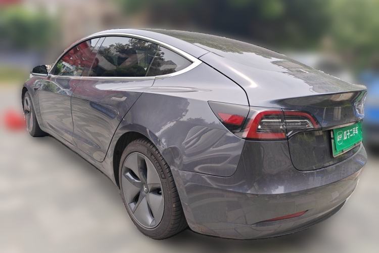 Used Tesla Model 3 2019 Long-Range All-Wheel-Drive Version Rear Left 45 Deg