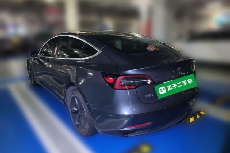 Used Tesla Model 3 2019 Standard Range Rear-Drive Upgraded Version Rear Left 45 Deg
