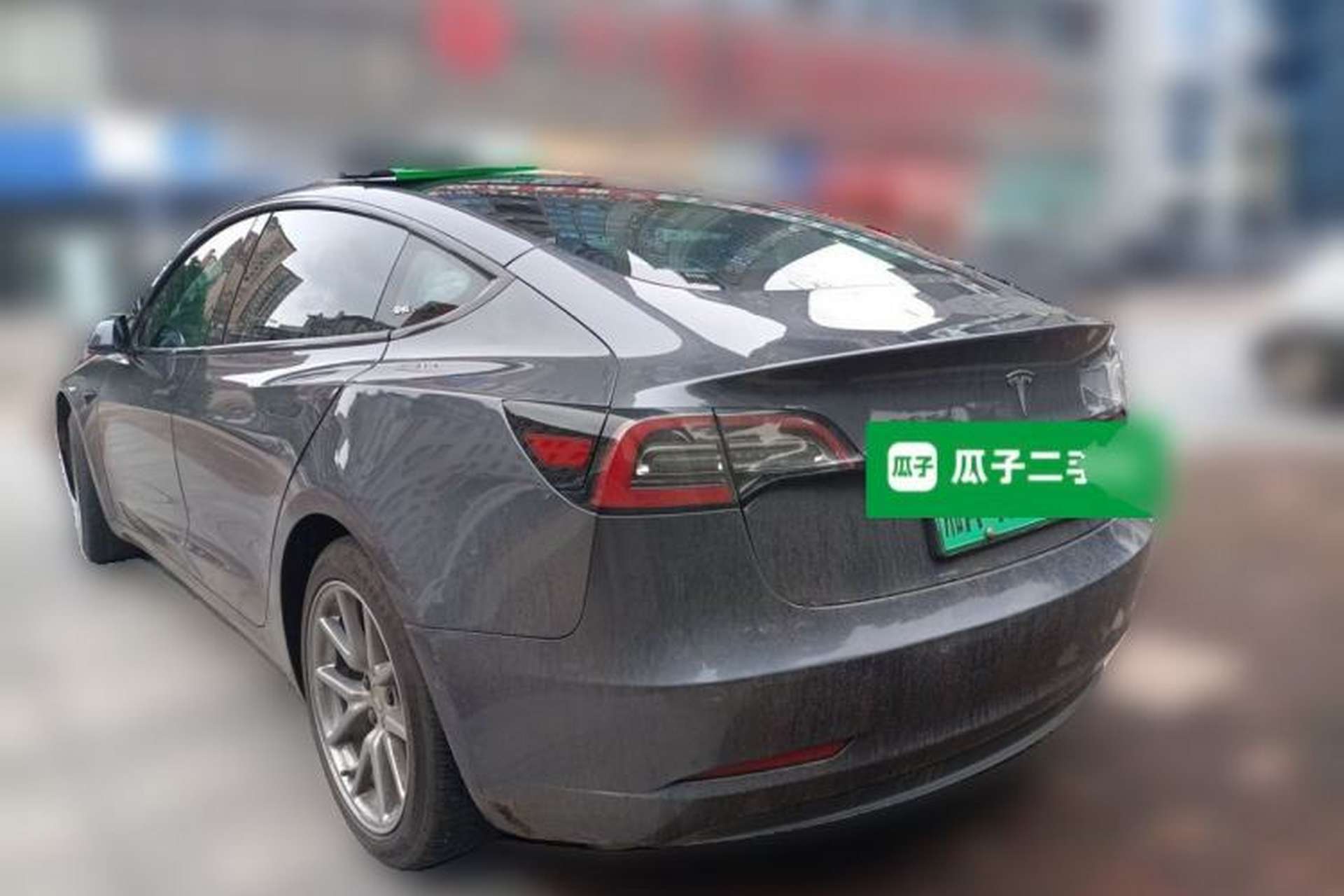 Used Tesla Model 3 2019 Standard Range Rear-Wheel Drive Upgraded Version (60 kWh) Rear Left 45 Deg