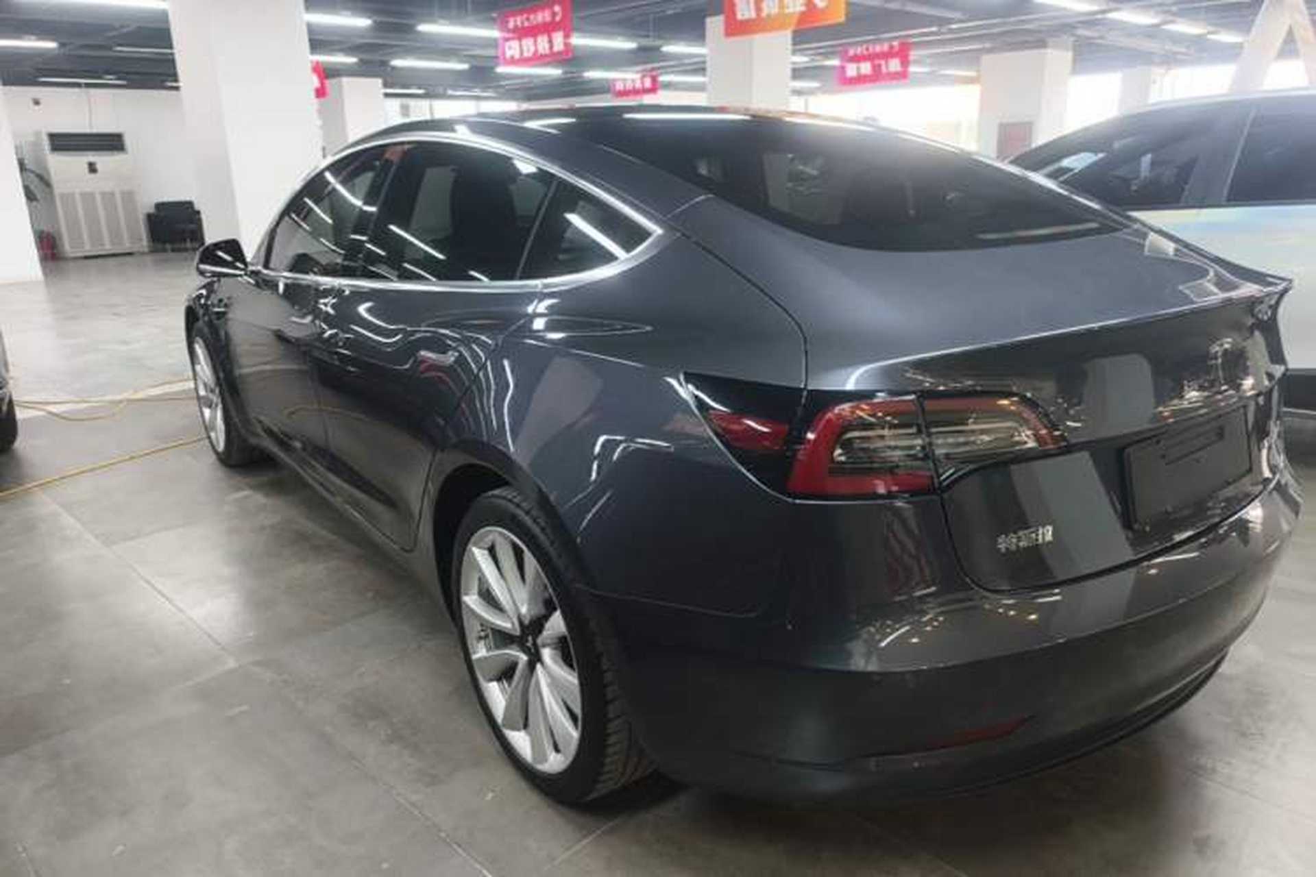 Used Tesla Model 3 2019 Standard Range Rear-Drive Upgraded Version Rear Left 45 Deg