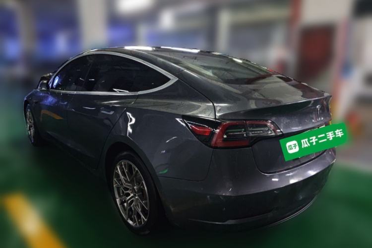Used Tesla Model 3 2019 Long-Range Rear-Wheel-Drive Version Rear Left 45 Deg