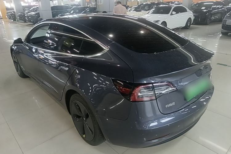 Used Tesla Model 3 2019 Standard Range Rear-Drive Upgraded Version Rear Left 45 Deg