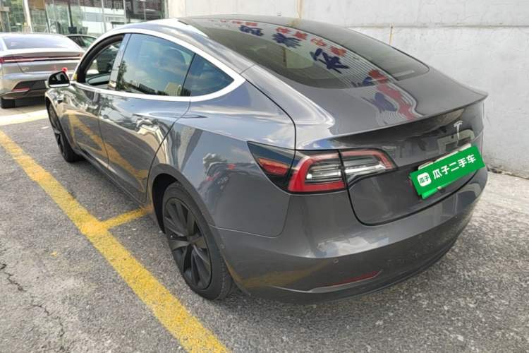 Used Tesla Model 3 2019 Standard Range Rear-Drive Upgraded Version Rear Left 45 Deg