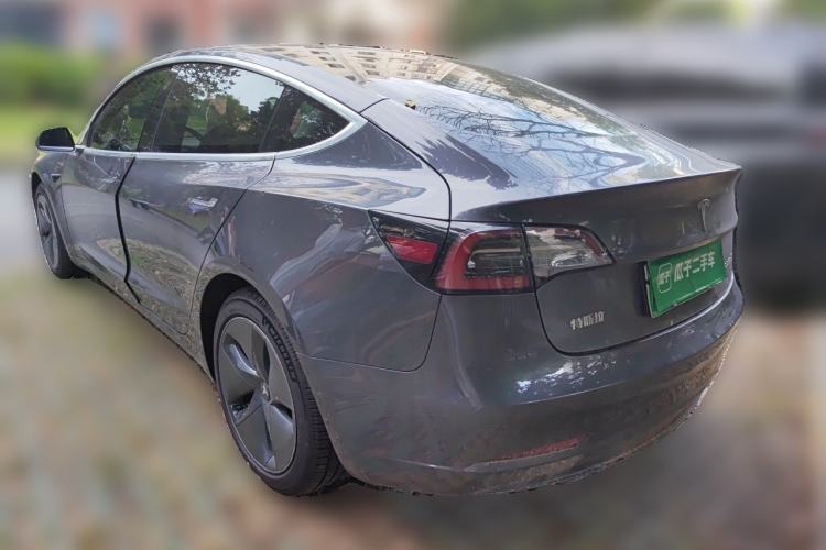 Used Tesla Model 3 2019 Standard Range Rear-Drive Upgraded Version Rear Left 45 Deg