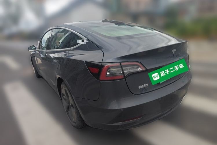 Used Tesla Model 3 2019 Standard Range Rear-Drive Upgraded Version Rear Left 45 Deg