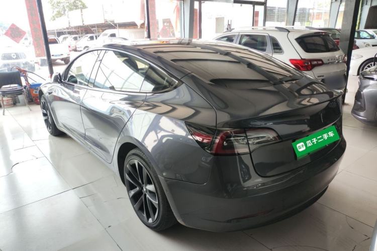 Used Tesla Model 3 2019 Standard Range Rear-Drive Upgraded Version Rear Left 45 Deg