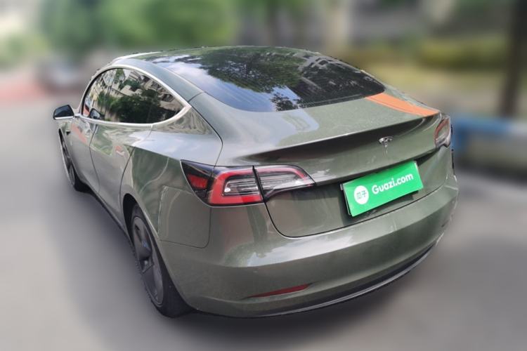 Used Tesla Model 3 2019 Long-Range Rear-Wheel-Drive Version Rear Left 45 Deg