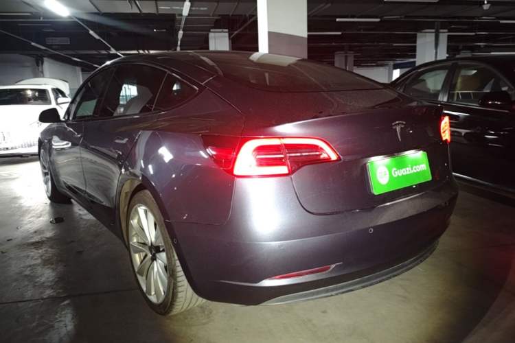 Used Tesla Model 3 2019 Standard Range Rear-Drive Upgraded Version Rear Left 45 Deg