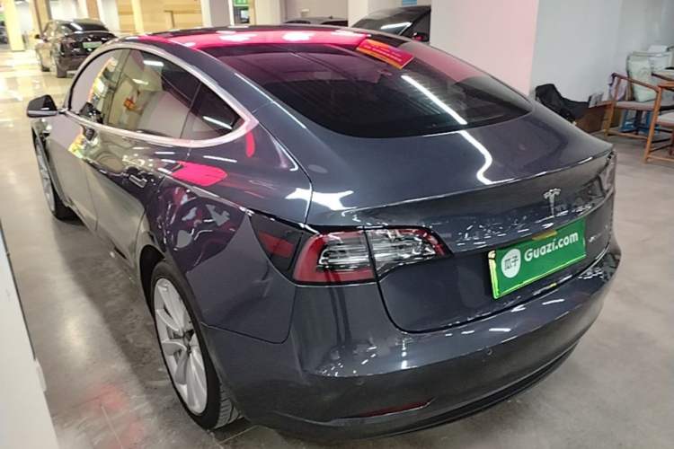 Used Tesla Model 3 2019 Standard Range Rear-Drive Upgraded Version Rear Left 45 Deg