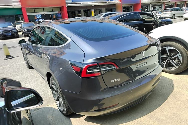 Used Tesla Model 3 2019 Standard Range Rear-Drive Upgraded Version Rear Left 45 Deg