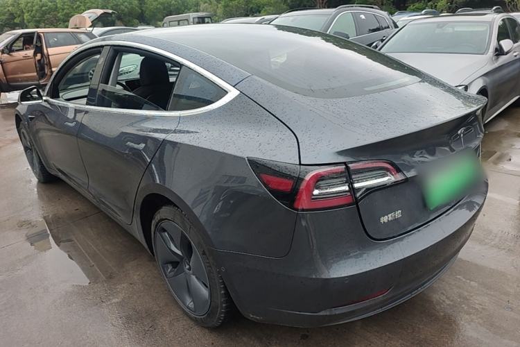 Used Tesla Model 3 2019 Standard Range Rear-Drive Upgraded Version Rear Left 45 Deg