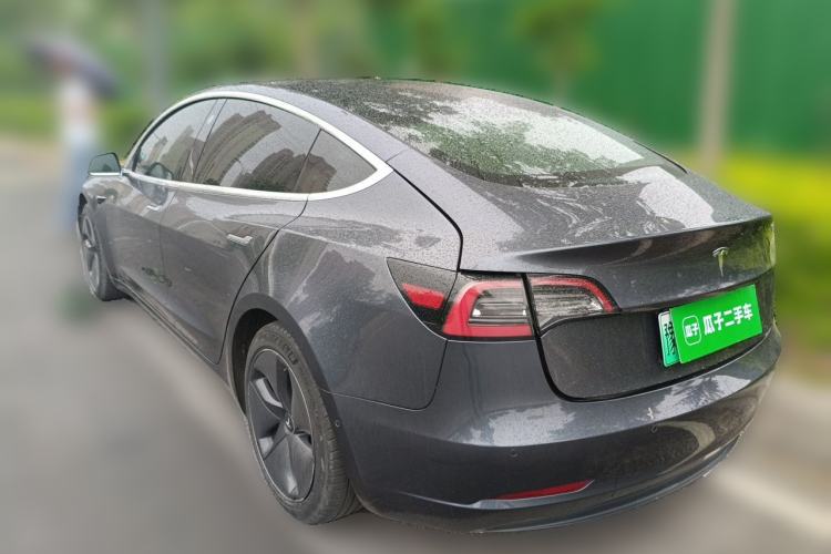 Used Tesla Model 3 2019 Long-Range Rear-Wheel-Drive Version Rear Left 45 Deg