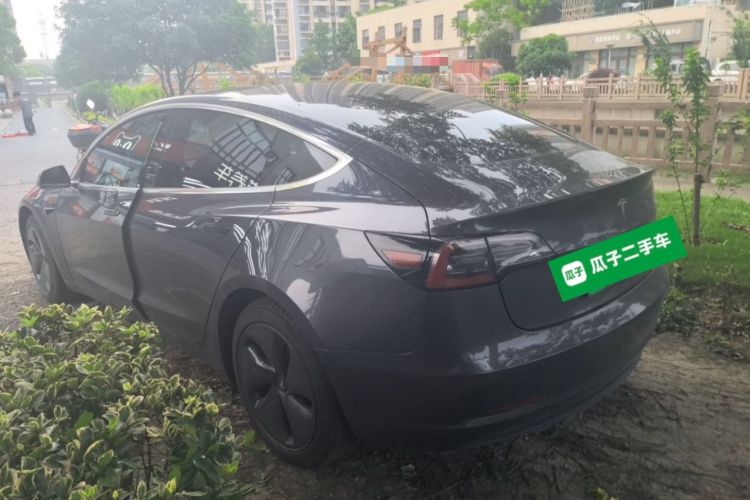 Used Tesla Model 3 2019 Standard Range Rear-Drive Upgraded Version Rear Left 45 Deg