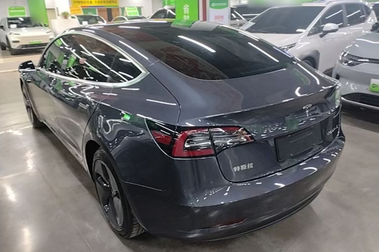 Used Tesla Model 3 2019 Standard Range Rear-Drive Upgraded Version Rear Left 45 Deg