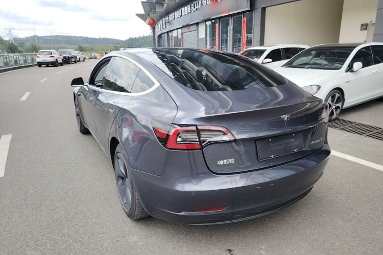 Used Tesla Model 3 2019 Standard Range Rear-Drive Upgraded Version Rear Left 45 Deg
