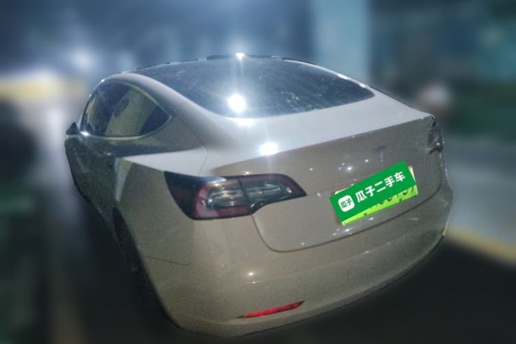 Used Tesla Model 3 2019 Standard Range Rear-Drive Upgraded Version Rear Left 45 Deg