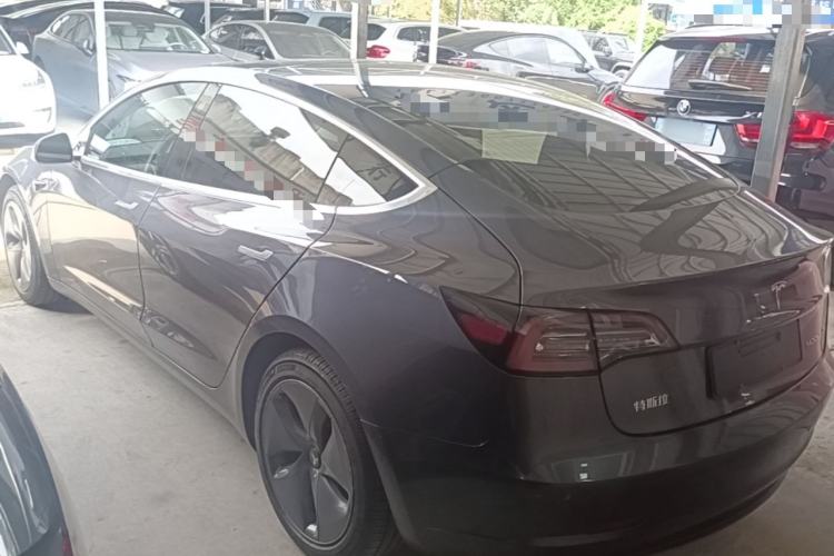 Used Tesla Model 3 2019 Standard Range Rear-Drive Upgraded Version Rear Left 45 Deg