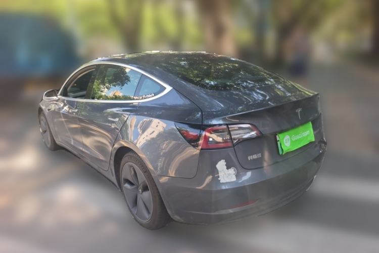 Used Tesla Model 3 2019 Standard Range Rear-Drive Upgraded Version Rear Left 45 Deg