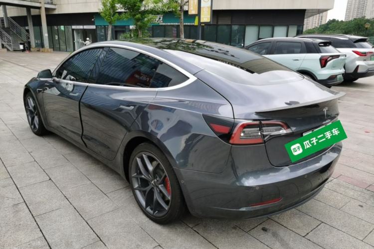 Used Tesla Model 3 2019 Performance High-Performance All-Wheel-Drive Version Rear Left 45 Deg