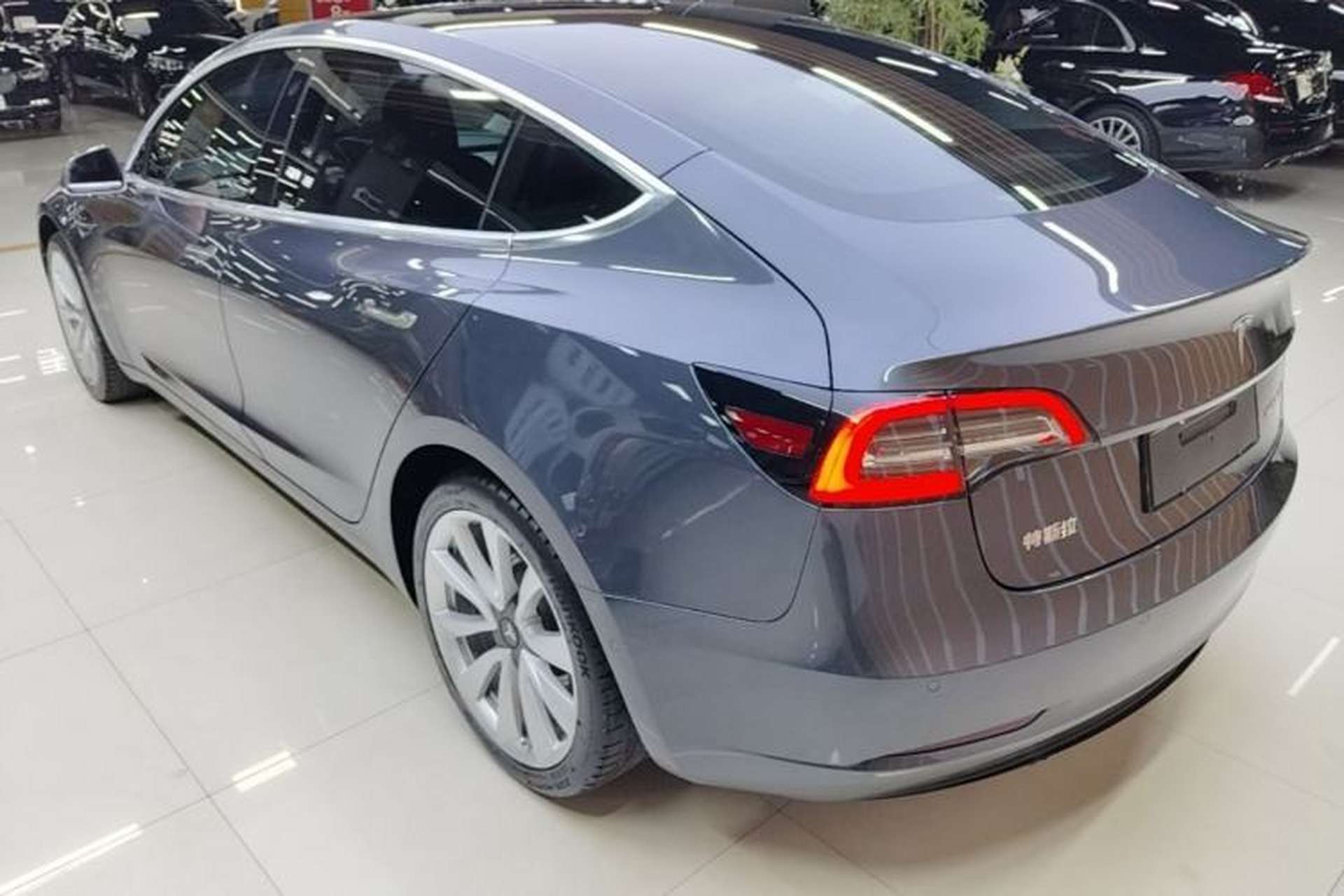 Used Tesla Model 3 2019 Standard Range Rear-Drive Upgraded Version Rear Left 45 Deg