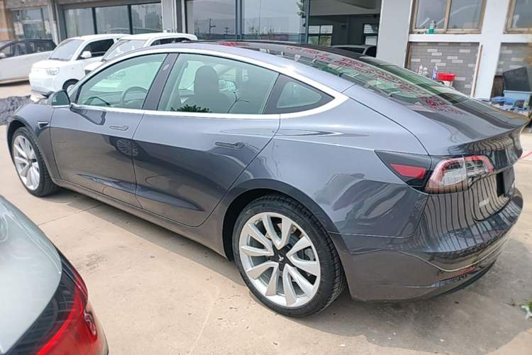 Used Tesla Model 3 2019 Standard Range Rear-Drive Upgraded Version Rear Left 45 Deg