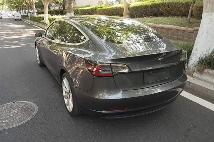 Used Tesla Model 3 2019 Long-Range Rear-Wheel-Drive Version Rear Left 45 Deg