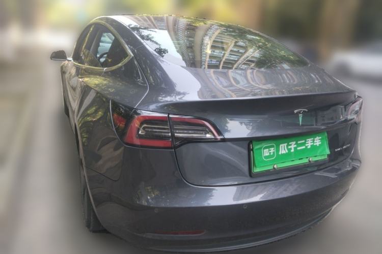 Used Tesla Model 3 2019 Long-Range All-Wheel-Drive Version Rear Left 45 Deg