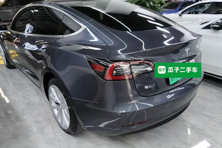 Used Tesla Model 3 2019 Standard Range Rear-Drive Upgraded Version Rear Left 45 Deg