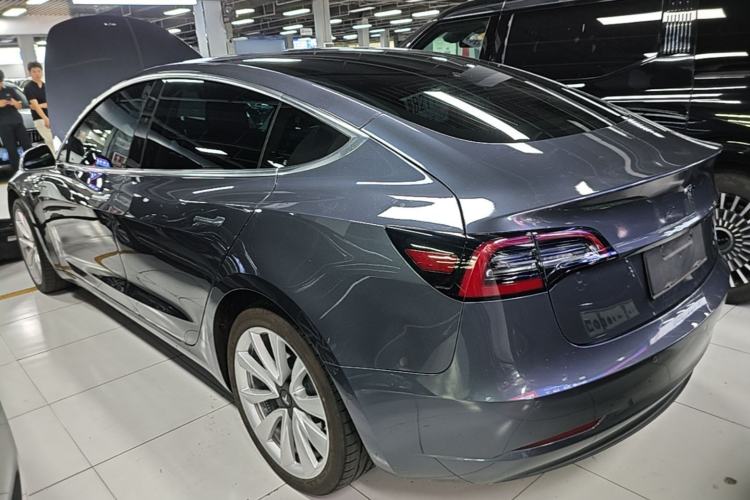 Used Tesla Model 3 2019 Standard Range Rear-Drive Upgraded Version Rear Left 45 Deg