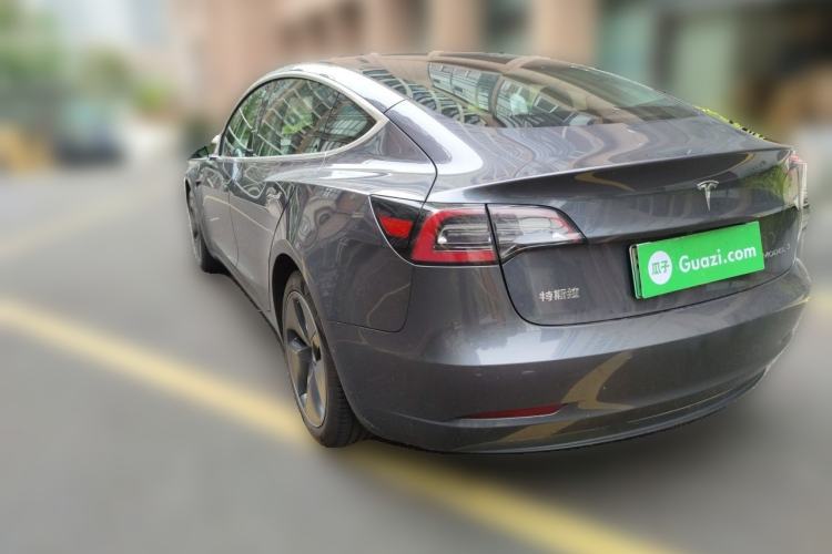 Used Tesla Model 3 2019 Standard Range Rear-Drive Upgraded Version Rear Left 45 Deg