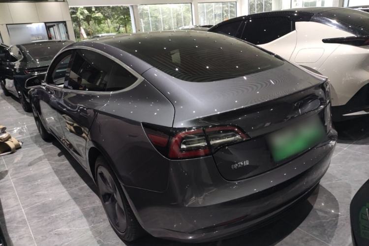 Used Tesla Model 3 2019 Standard Range Rear-Drive Upgraded Version Rear Left 45 Deg
