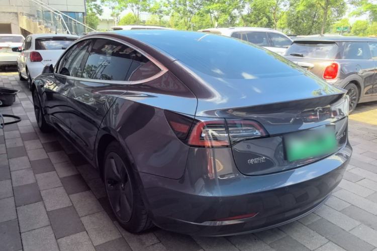 Used Tesla Model 3 2019 Standard Range Rear-Drive Upgraded Version Rear Left 45 Deg