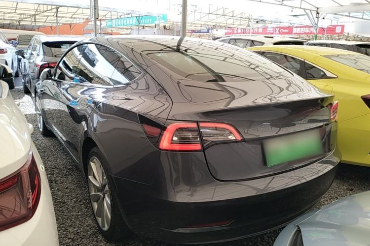 Used Tesla Model 3 2019 Standard Range Rear-Drive Upgraded Version Rear Left 45 Deg