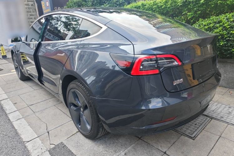 Used Tesla Model 3 2019 Standard Range Rear-Drive Upgraded Version Rear Left 45 Deg