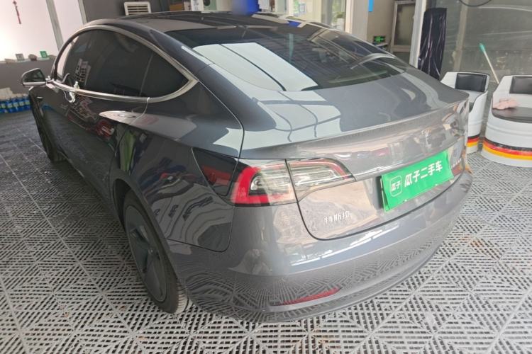 Used Tesla Model 3 2019 Standard Range Rear-Drive Upgraded Version Rear Left 45 Deg