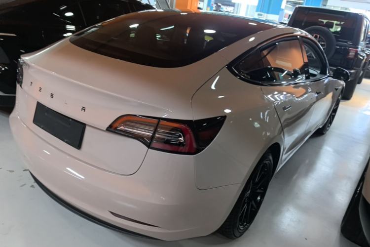 Used Tesla Model 3 2019 Long-Range Rear-Wheel-Drive Version Rear Right 45 Deg