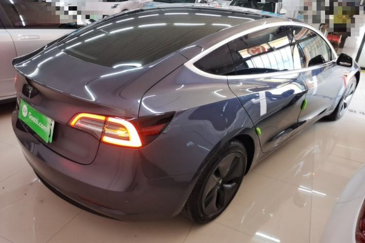 Used Tesla Model 3 2019 Standard Range Rear-Drive Upgraded Version Rear Right 45 Deg