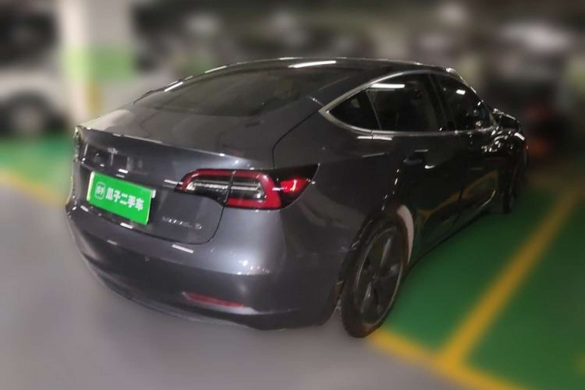 Used Tesla Model 3 2019 Standard Range Rear-Drive Upgraded Version Rear Right 45 Deg