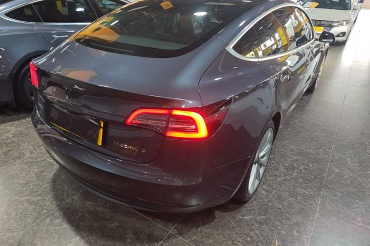 Used Tesla Model 3 2019 Standard Range Rear-Drive Upgraded Version Rear Right 45 Deg