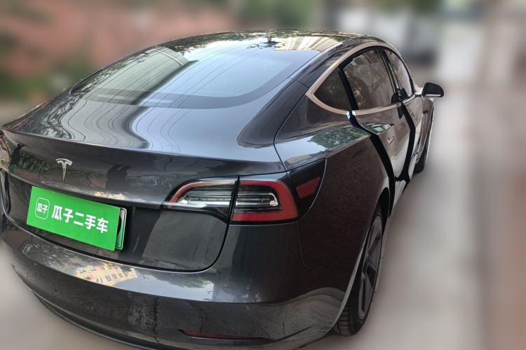 Used Tesla Model 3 2019 Standard Range Rear-Drive Upgraded Version Rear Right 45 Deg