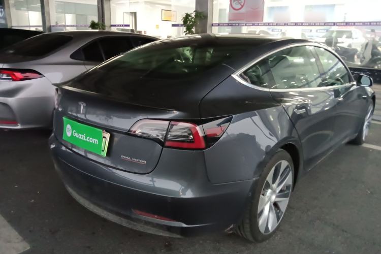 Used Tesla Model 3 2019 Performance High-Performance All-Wheel-Drive Version Rear Right 45 Deg