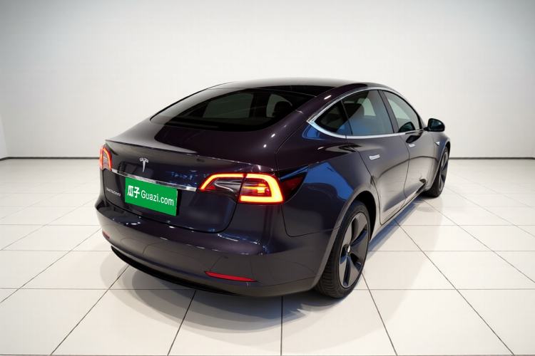 Used Tesla Model 3 2019 Standard Range Rear-Drive Upgraded Version Rear Right 45 Deg